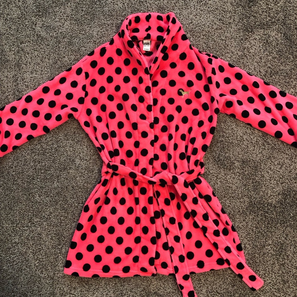 PINK Short Cozy Robe